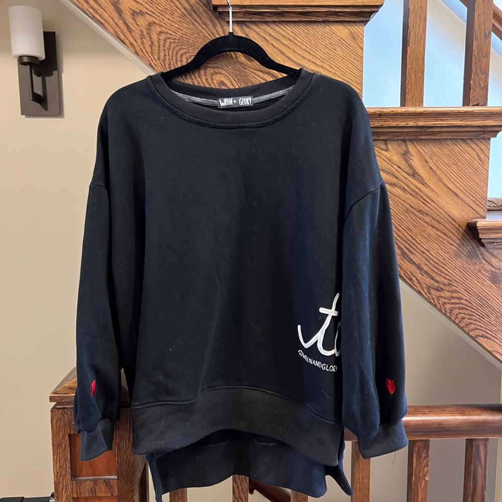 WREN + GLORY ‘taken’ Navy Sweatshirt